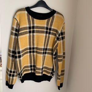 Yellow Tartan Sweater